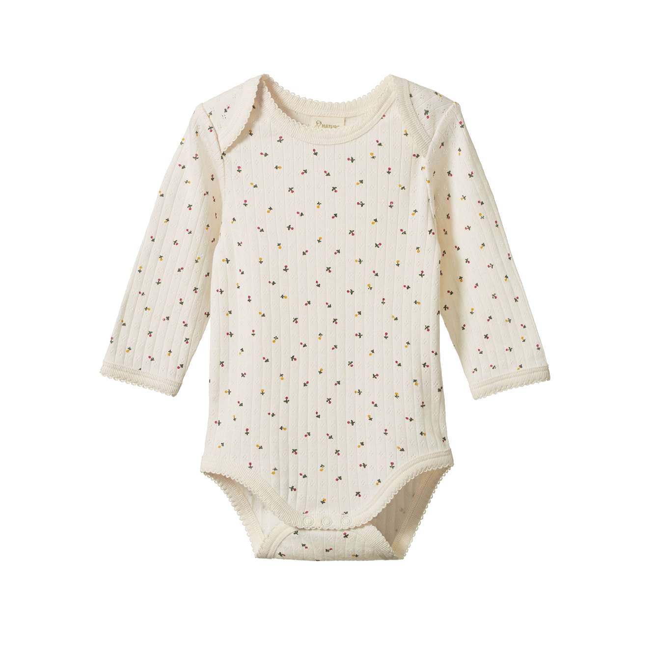 L/S BODYSUIT POINTELLE | Aster Floral Print-Web-front