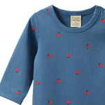 STRETCH JERSEY L/S BODYSUIT | Raspberry Blue Print-Web-hover