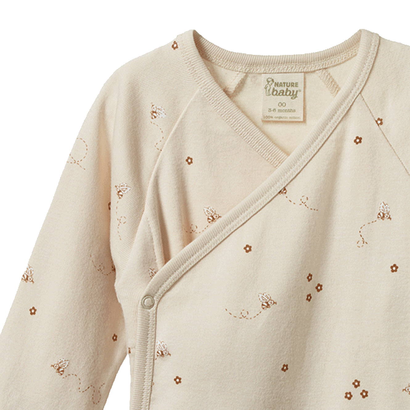 L/S KIMONO BODYSUIT | Bumble Bee Print-Extra Img - 1