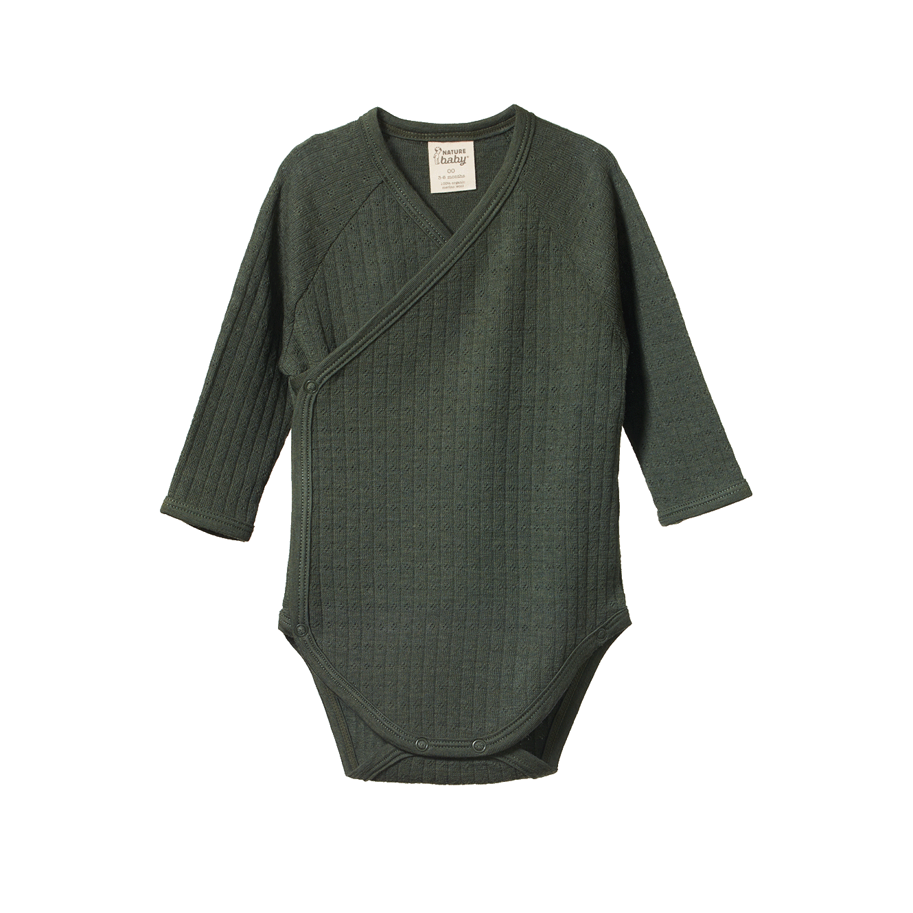 MER ESS L/S KIMONO BODYSUIT POINTELLE | Thyme-Web-front