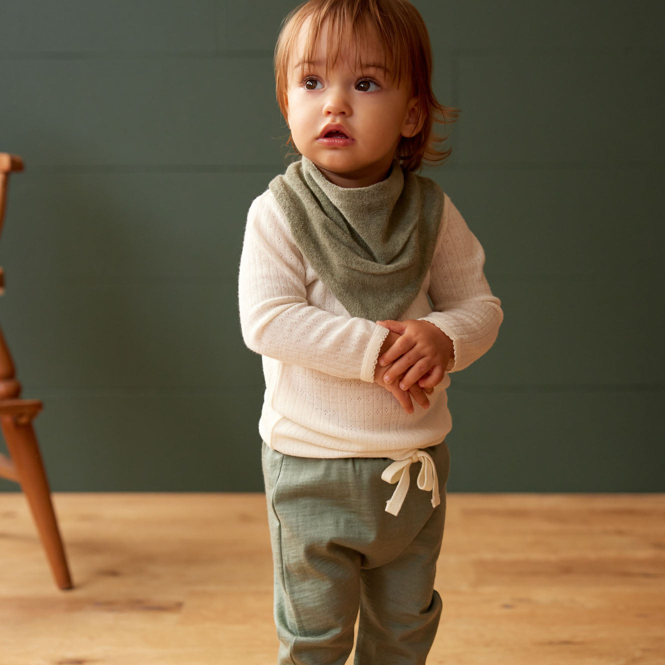 TRIANGLE BIB TERRY | Nettle-Extra Img - 1