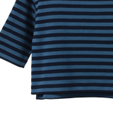 TURTLE NECK | Navy/Teal Sea Stripe-Extra Img - 4