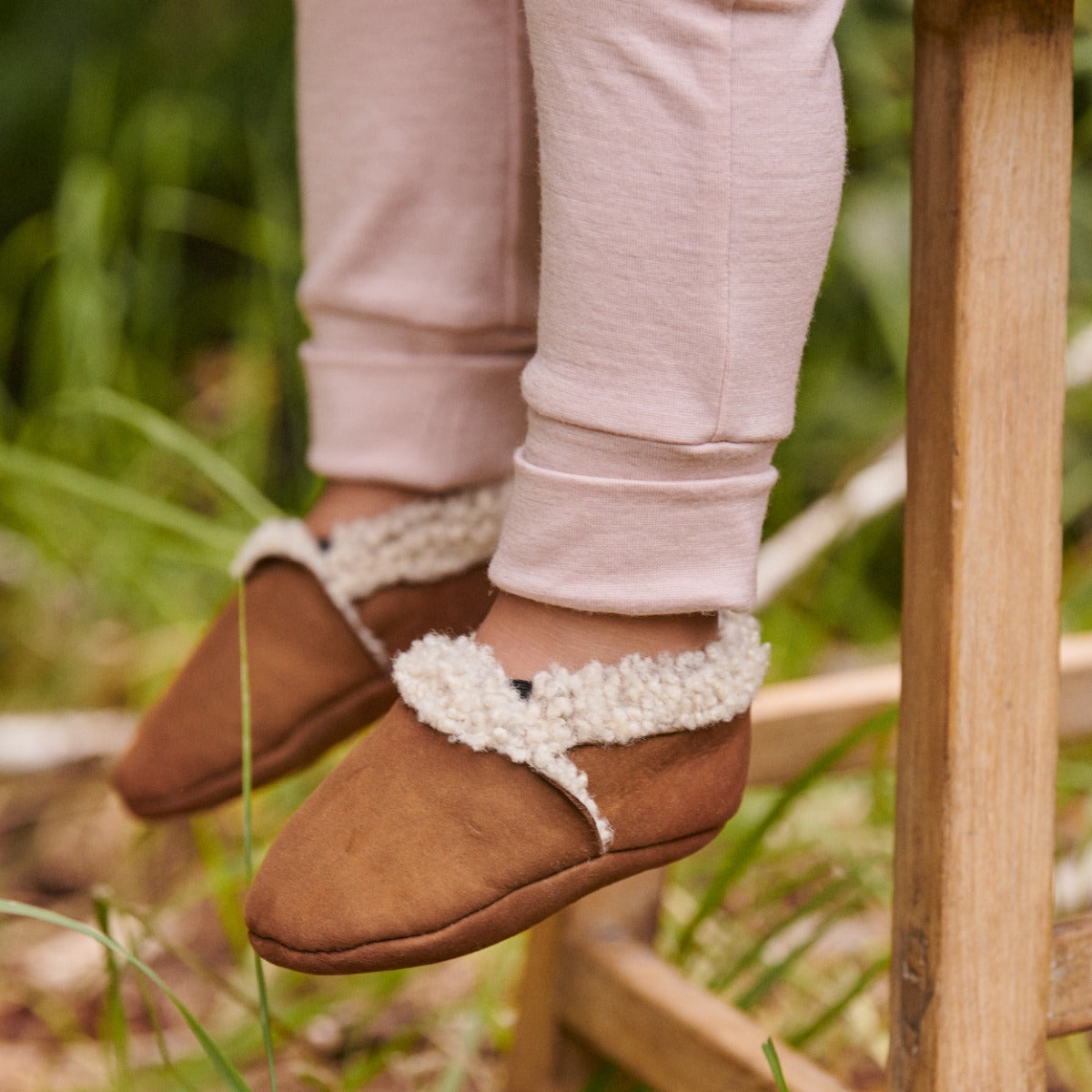 Lambskin Booties - - Nature Baby